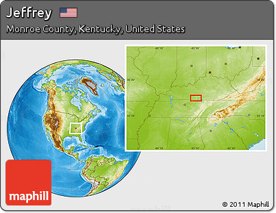 Physical Location Map of Jeffrey