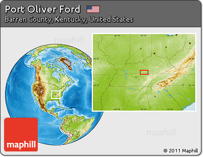 Physical Location Map of Port Oliver Ford