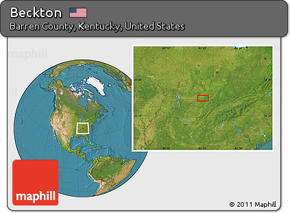 Satellite Location Map of Beckton