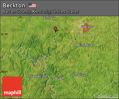 Satellite Map of Beckton