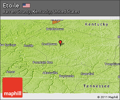 Physical Panoramic Map of Etoile