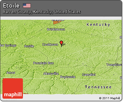 Physical Panoramic Map of Etoile