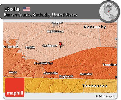 Political Panoramic Map of Etoile