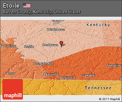 Political Panoramic Map of Etoile