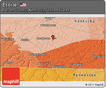 Political Panoramic Map of Etoile