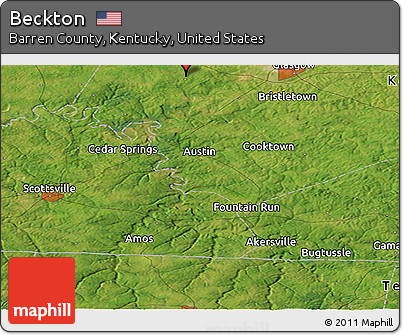Satellite Panoramic Map of Beckton