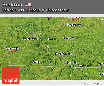 Satellite Panoramic Map of Beckton