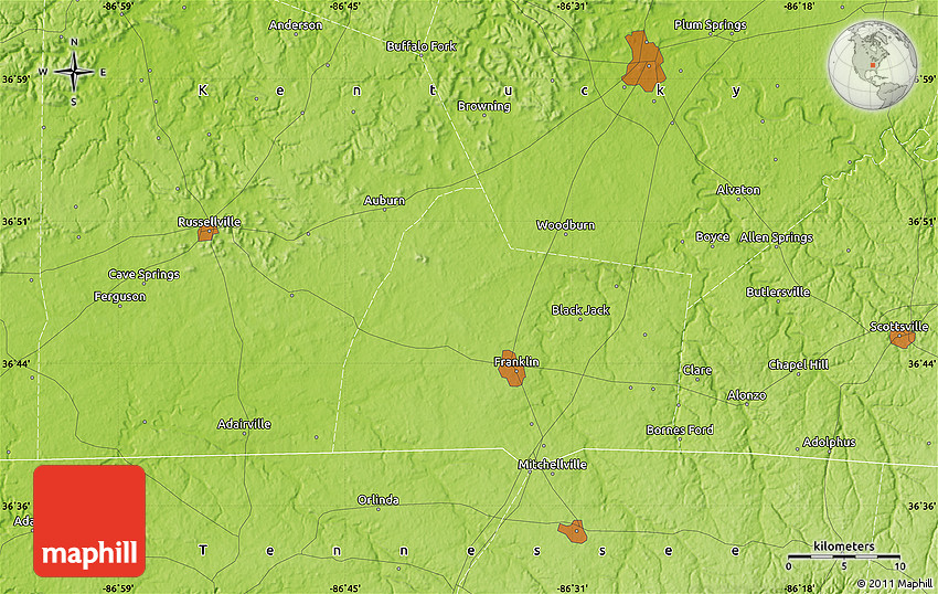 Physical Map of Delafield