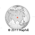 Outline Map of the Area around 36° 47' 25" N, 89° 19' 29" E, rectangular outline