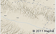 Shaded Relief Map of the area around 36° 47' 25" N, 91° 52' 30" E