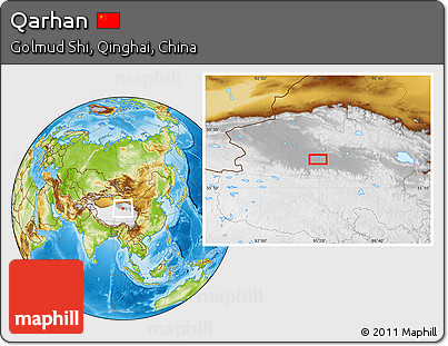 Physical Location Map of Qarhan
