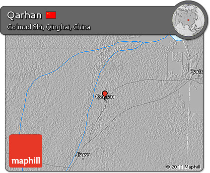 Physical Map of Qarhan