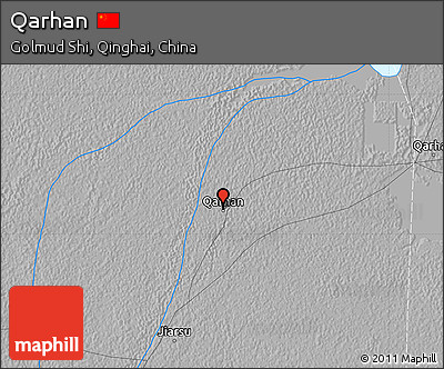 Physical Map of Qarhan