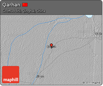 Physical Map of Qarhan