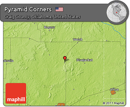 Physical 3D Map of Pyramid Corners