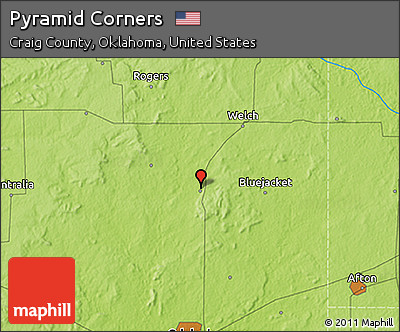 Physical 3D Map of Pyramid Corners