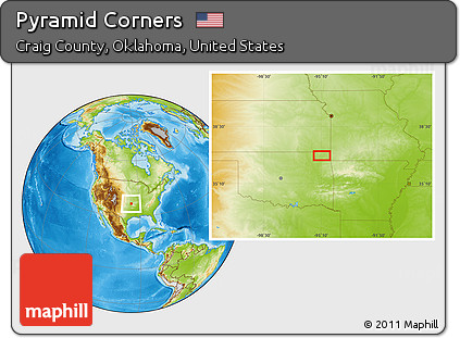 Physical Location Map of Pyramid Corners