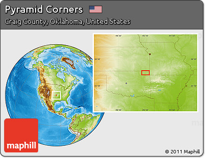 Physical Location Map of Pyramid Corners