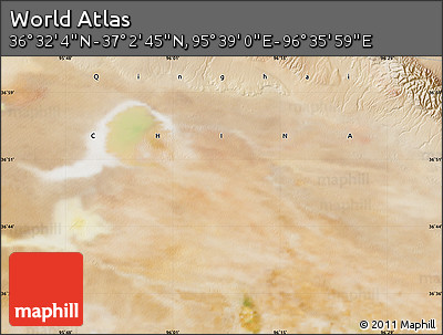 Satellite Map of the Area around 36° 47' 25" N, 96° 7' 30" E