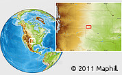 Physical Location Map of Willard