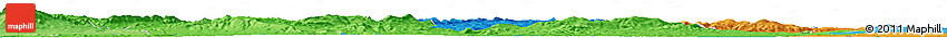 Political Horizon Map of the Area around 36° 47' 25" N, 9° 25' 30" E