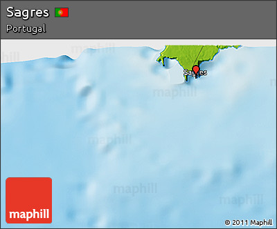 Physical 3D Map of Sagres