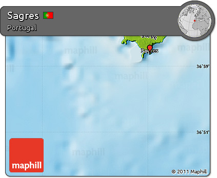 Physical Map of Sagres