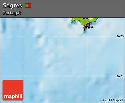 Physical Map of Sagres