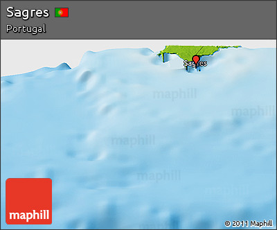 Physical Panoramic Map of Sagres