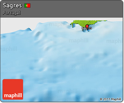 Physical Panoramic Map of Sagres