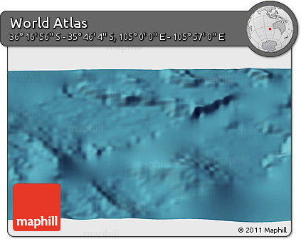 Satellite 3D Map of the Area around 36° 1' 30" S, 105° 28' 29" E