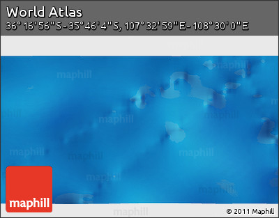 Physical 3D Map of the Area around 36° 1' 30" S, 108° 1' 30" E