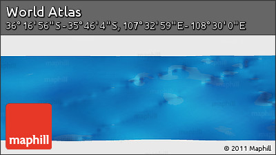 Physical Panoramic Map of the Area around 36° 1' 30" S, 108° 1' 30" E