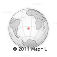 Outline Map of the Area around 36° 1' 30" S, 10° 7' 30" W, rectangular outline