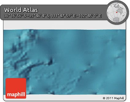 Satellite 3D Map of the Area around 36° 1' 30" S, 112° 16' 30" E