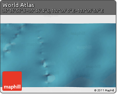 Satellite 3D Map of the Area around 36° 1' 30" S, 113° 7' 30" E
