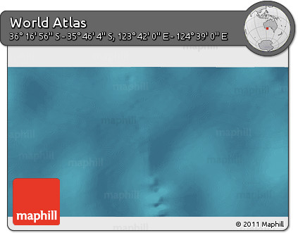 Satellite 3D Map of the Area around 36° 1' 30" S, 124° 10' 30" E