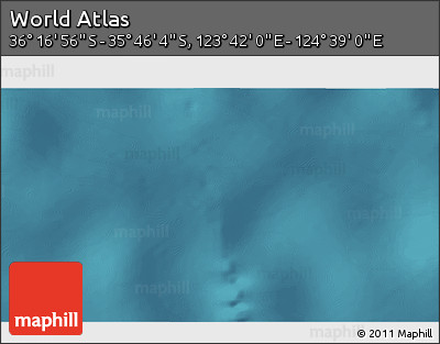 Satellite 3D Map of the Area around 36° 1' 30" S, 124° 10' 30" E