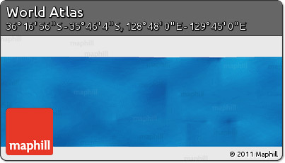 Physical Panoramic Map of the Area around 36° 1' 30" S, 129° 16' 30" E