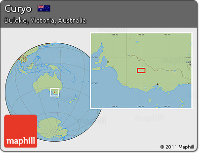 Savanna Style Location Map of Curyo