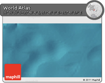 Satellite 3D Map of the Area around 36° 1' 30" S, 152° 13' 29" E
