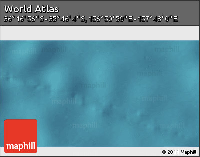Satellite 3D Map of the Area around 36° 1' 30" S, 157° 19' 29" E