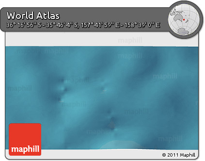 Satellite 3D Map of the Area around 36° 1' 30" S, 158° 10' 30" E