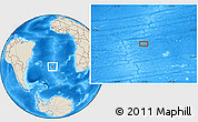 Shaded Relief Location Map of the area around 36° 1' 30" S, 15° 13' 29" W