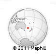 Outline Map of the Area around 36° 1' 30" S, 160° 43' 29" E, rectangular outline