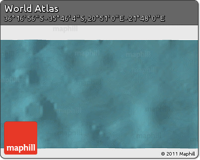 Satellite 3D Map of the Area around 36° 1' 30" S, 21° 19' 30" E