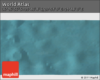 Satellite 3D Map of the Area around 36° 1' 30" S, 21° 19' 30" E