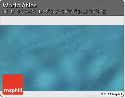 Satellite 3D Map of the Area around 36° 1' 30" S, 28° 7' 30" E