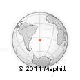 Outline Map of the Area around 36° 1' 30" S, 29° 40' 29" W, rectangular outline