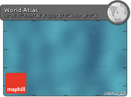 Satellite Map of the Area around 36° 1' 30" S, 32° 13' 30" W